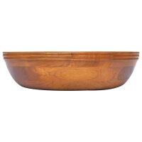 vidaXL Waschbecken Massivholz Teak &Phi;40x10 cm