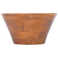 WOWONA Waschbecken Massivholz Teak Φ40x20 cm