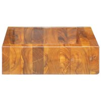 vidaXL Waschbecken Massivholz Teak 50x35x10 cm