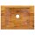 vidaXL Waschbecken Massivholz Teak 50x35x10 cm