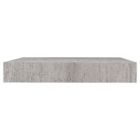 vidaXL Schweberegale 4 Stk. Betongrau 23x23,5x3,8 cm MDF