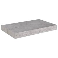 vidaXL Schweberegale 4 Stk. Betongrau 40x23x3,8 cm MDF