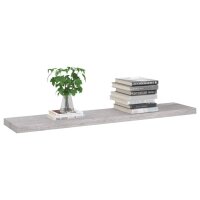 vidaXL Schweberegale 4 Stk. Betongrau 120x23,5x3,8 cm MDF