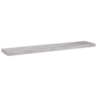 vidaXL Schweberegale 4 Stk. Betongrau 120x23,5x3,8 cm MDF