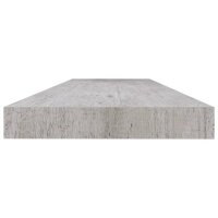 vidaXL Schweberegale 4 Stk. Betongrau 120x23,5x3,8 cm MDF