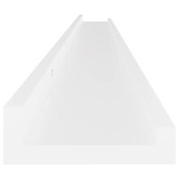 vidaXL Wandregale 2 Stk. Weiß 115x9x3 cm
