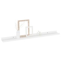 vidaXL Wandregale 4 Stk. Weiß 80x9x3 cm
