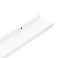 vidaXL Wandregale 4 Stk. Weiß 80x9x3 cm