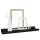vidaXL Wandregale 4 Stk. Schwarz 40x9x3 cm