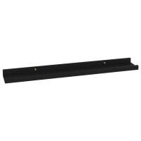 vidaXL Wandregale 4 Stk. Schwarz 60x9x3 cm