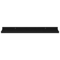 vidaXL Wandregale 4 Stk. Schwarz 60x9x3 cm