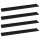 vidaXL Wandregale 4 Stk. Schwarz 80x9x3 cm