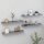 vidaXL Wandregale 4 Stk. Grau 60x9x3 cm