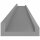 vidaXL Wandregale 4 Stk. Grau 100x9x3 cm