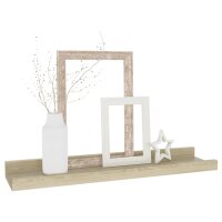 vidaXL Wandregale 2 Stk. Sonoma-Eiche 40x9x3 cm