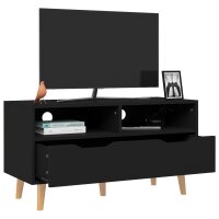 vidaXL TV-Schrank Schwarz 90x40x48,5 cm Holzwerkstoff