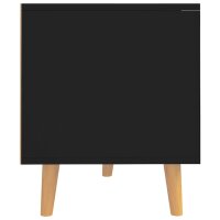 vidaXL TV-Schrank Schwarz 90x40x48,5 cm Holzwerkstoff