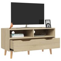 vidaXL TV-Schrank Sonoma-Eiche 90x40x48,5 cm Holzwerkstoff