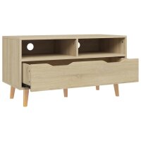 vidaXL TV-Schrank Sonoma-Eiche 90x40x48,5 cm Holzwerkstoff