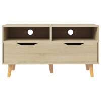 vidaXL TV-Schrank Sonoma-Eiche 90x40x48,5 cm Holzwerkstoff