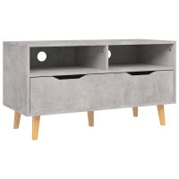 vidaXL TV-Schrank Betongrau 90x40x48,5 cm Holzwerkstoff