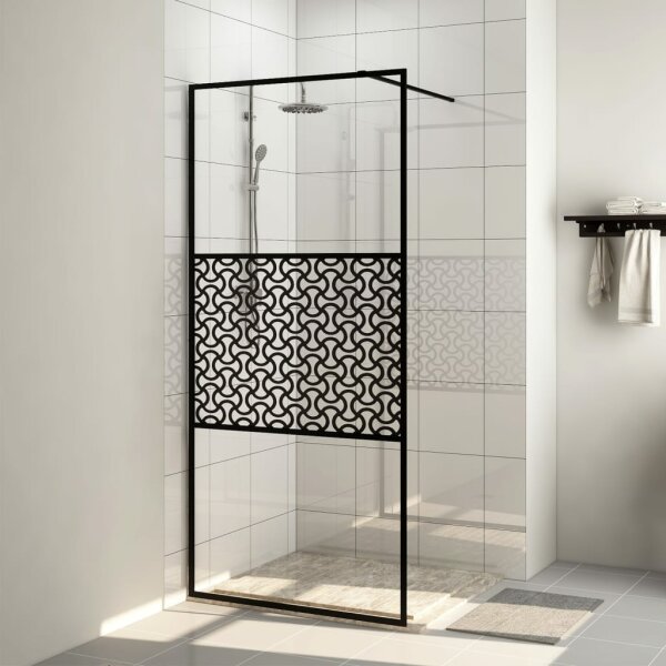 vidaXL Duschwand f&uuml;r Begehbare Dusche mit Klarem ESG Glas 80x195 cm