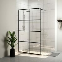 vidaXL Duschwand f&uuml;r Begehbare Dusche mit Klarem ESG Glas 100x195 cm