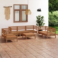 vidaXL 8-tlg. Garten-Lounge-Set Honigbraun Massivholz Kiefer