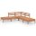 vidaXL 5-tlg. Garten-Lounge-Set Massivholz Kiefer Honigbraun