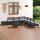 vidaXL 8-tlg. Garten-Lounge-Set Massivholz Kiefer Schwarz