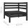 vidaXL 6-tlg. Garten-Lounge-Set Massivholz Kiefer Schwarz