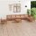 vidaXL 9-tlg. Garten-Lounge-Set Massivholz Kiefer Honigbraun