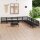 vidaXL 10-tlg. Garten-Lounge-Set Massivholz Kiefer Schwarz