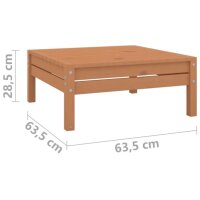 vidaXL 9-tlg. Garten-Lounge-Set Honigbraun Massivholz Kiefer