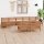 vidaXL 9-tlg. Garten-Lounge-Set Honigbraun Massivholz Kiefer