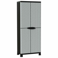 vidaXL Kunststoffschrank 68x39x171,5 cm Rattan-Design