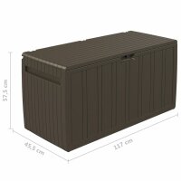 WOWONA Kissenbox Braun 117x45,5x57,5 cm 270 L