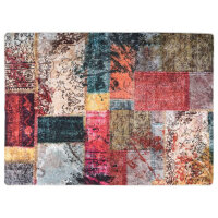 vidaXL Teppich Waschbar Patchwork 120x180 cm Mehrfarbig...