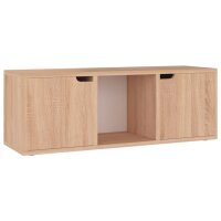 vidaXL TV-Schrank Sonoma-Eiche 88,5x27,5x30,5 cm Holzwerkstoff