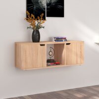 vidaXL TV-Schrank Sonoma-Eiche 88,5x27,5x30,5 cm Holzwerkstoff