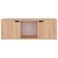 vidaXL TV-Schrank Sonoma-Eiche 88,5x27,5x30,5 cm Holzwerkstoff