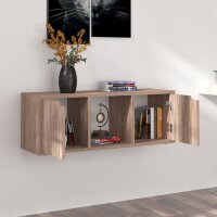 vidaXL TV-Schrank Grau Sonoma-Eiche 88,5x27,5x30,5 cm Holzwerkstoff