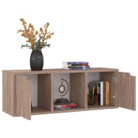 vidaXL TV-Schrank Grau Sonoma-Eiche 88,5x27,5x30,5 cm Holzwerkstoff