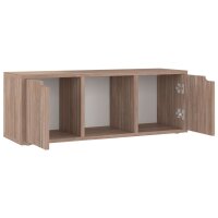 vidaXL TV-Schrank Grau Sonoma-Eiche 88,5x27,5x30,5 cm Holzwerkstoff