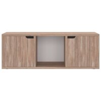 vidaXL TV-Schrank Grau Sonoma-Eiche 88,5x27,5x30,5 cm Holzwerkstoff