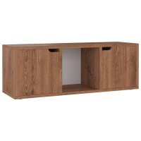 vidaXL TV-Schrank Braun Eichen-Optik 88,5x27,5x30,5 cm Holzwerkstoff