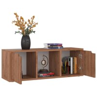 vidaXL TV-Schrank Braun Eichen-Optik 88,5x27,5x30,5 cm Holzwerkstoff