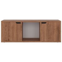 vidaXL TV-Schrank Braun Eichen-Optik 88,5x27,5x30,5 cm Holzwerkstoff