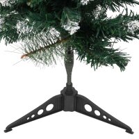 vidaXL K&uuml;nstlicher Weihnachtsbaum mit St&auml;nder Gr&uuml;n und Wei&szlig; 90 cm PVC