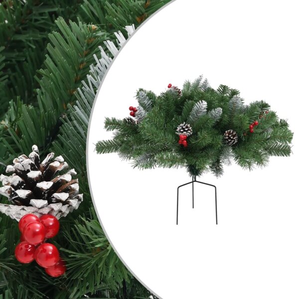 vidaXL K&uuml;nstlicher Weihnachtsbaum Gr&uuml;n 40 cm PVC